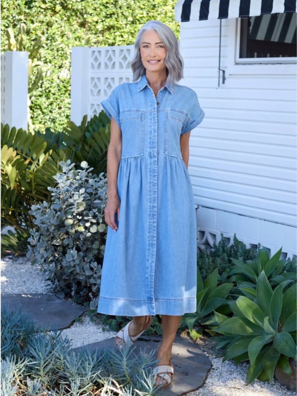 NWT Maye Light Blue Harper Denim Dress, Size XS (Runs Large US Size 4)